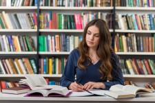 Graduate Student Studying