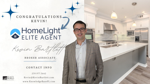 Despite Slow Down in the Southwest Florida Real Estate Market, Local Agent Kevin Bartlett's Booming Thanks to Technology, Partnerships and Awards