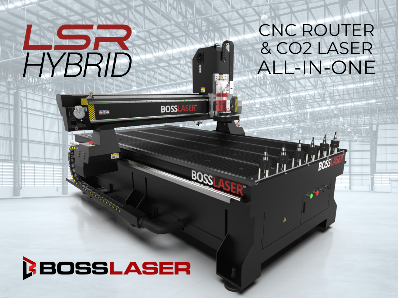 Boss Laser Announces New Product, the LSR Hybrid AllinOne CO2 Laser