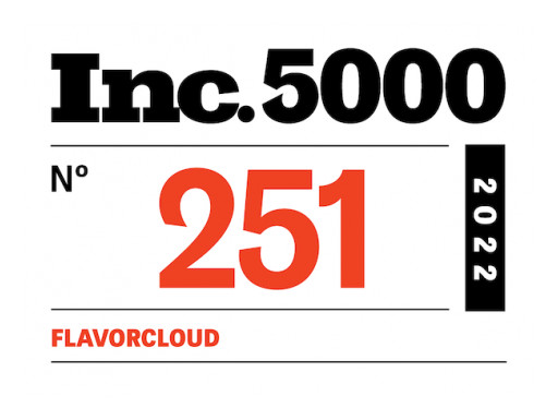 FlavorCloud Ranks No. 251 on the 2022 Inc. 5000 Annual List