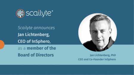 Scailyte announces Jan Lichtenberg, CEO at InSphero, as a member of the Board of Directors