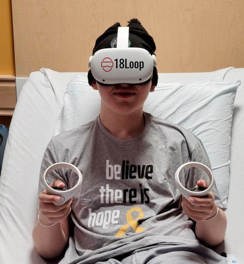 18Loop kid Maddox uses VR in the hospital