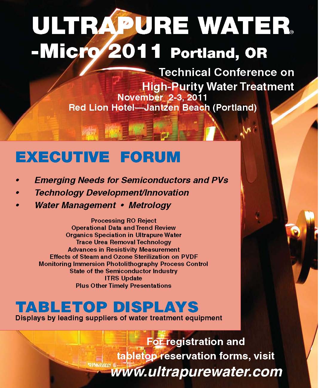 ULTRAPURE WATER Micro 2010 Focuses on Key Semiconductor Water Treatment