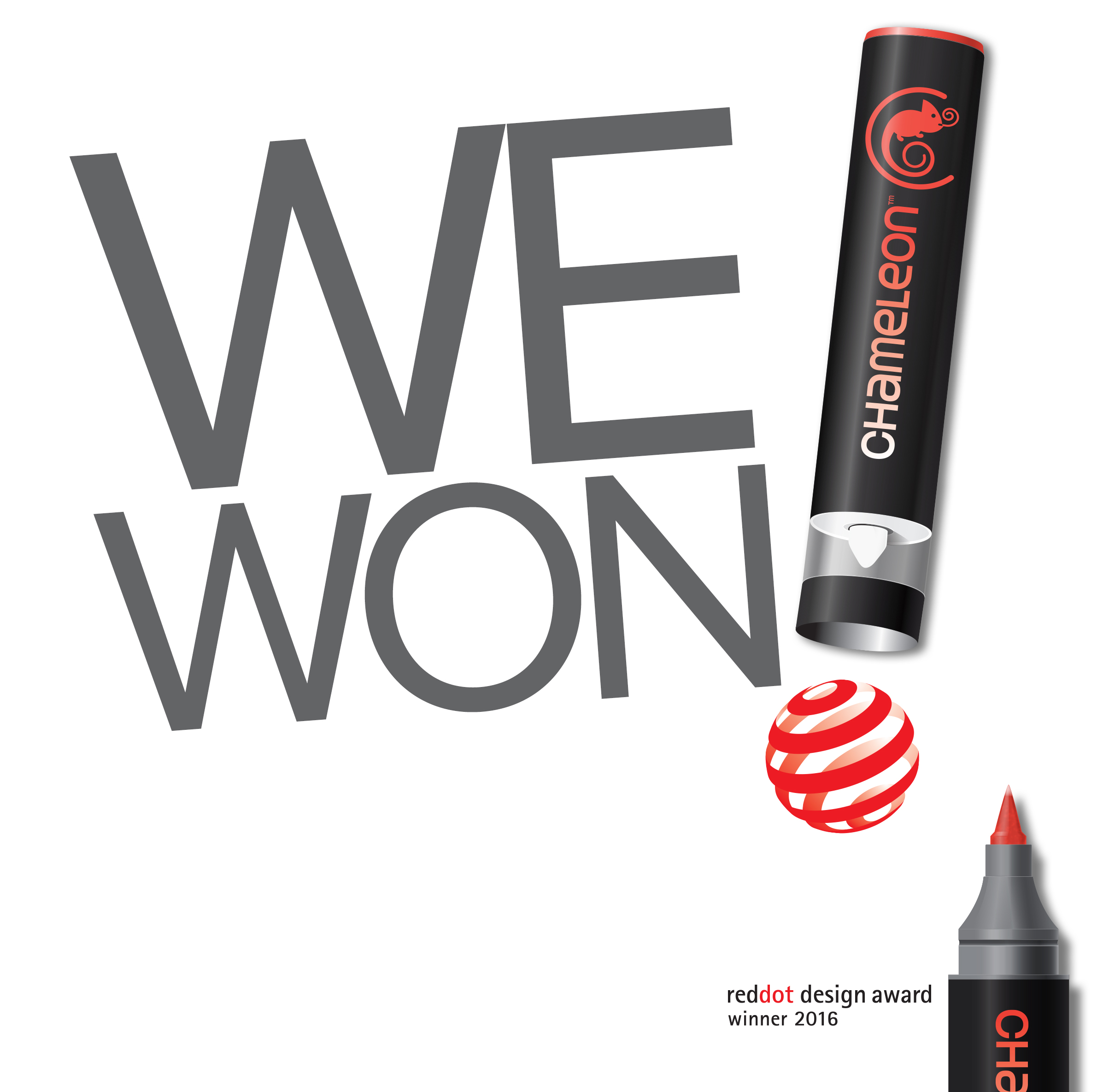 Chameleon Color Tones Pens Triumphs in Red Dot Award: Product