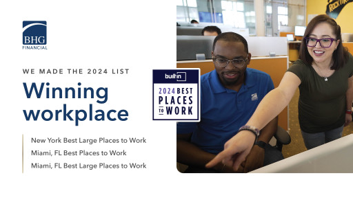 BHG Financial Makes Built In’s Esteemed 2024 Best Places to Work List