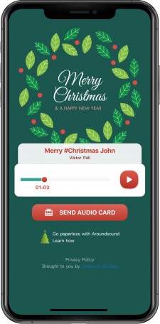Audio holiday greetings gain traction with environmentally conscious consumers