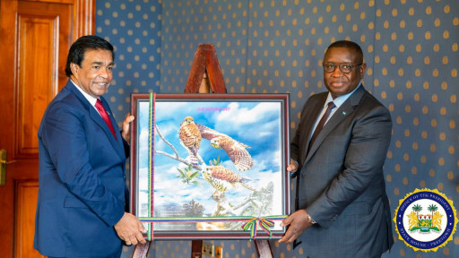 President of Mauritius Congratulates Sierra Leone President Julius Maada Bio for African of the Year Award, Calls for Deepening Bilateral Relations