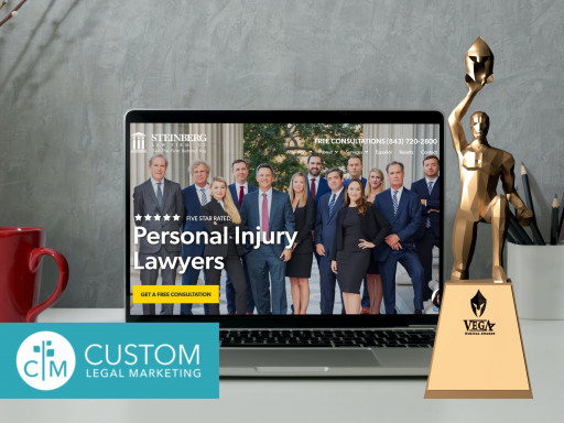 Custom Legal Marketing Wins Vega Award for Steinberg Law Firm's Website