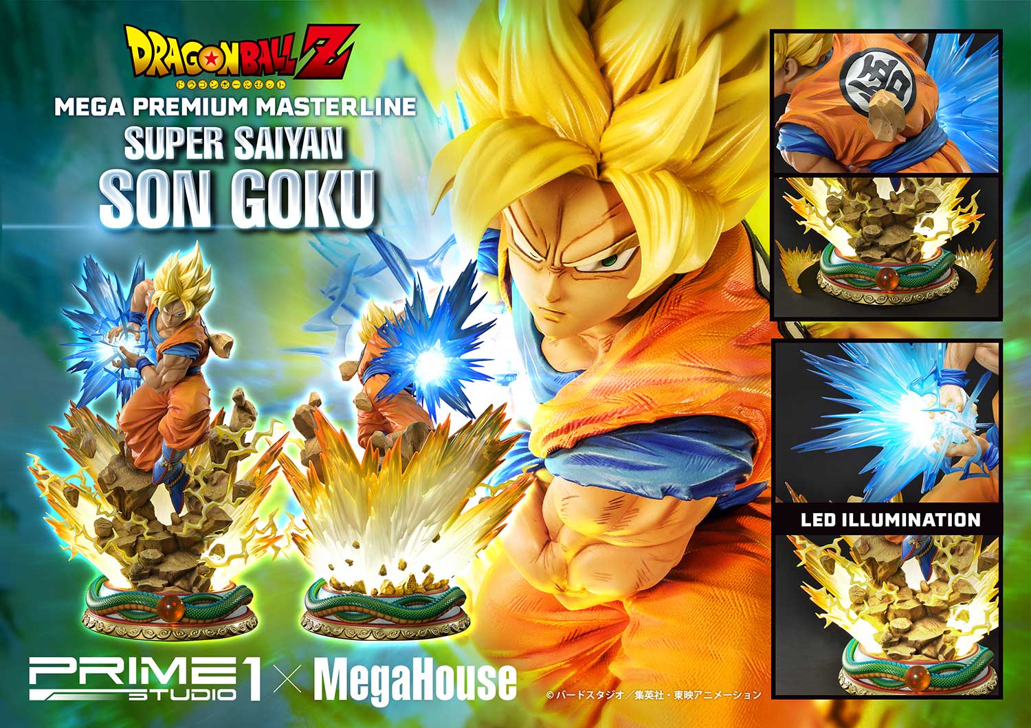 Son Goku SSJ Dragon Ball Z Mega Premium Masterline Prime 1 Studio, foto do  goku super saiyajin