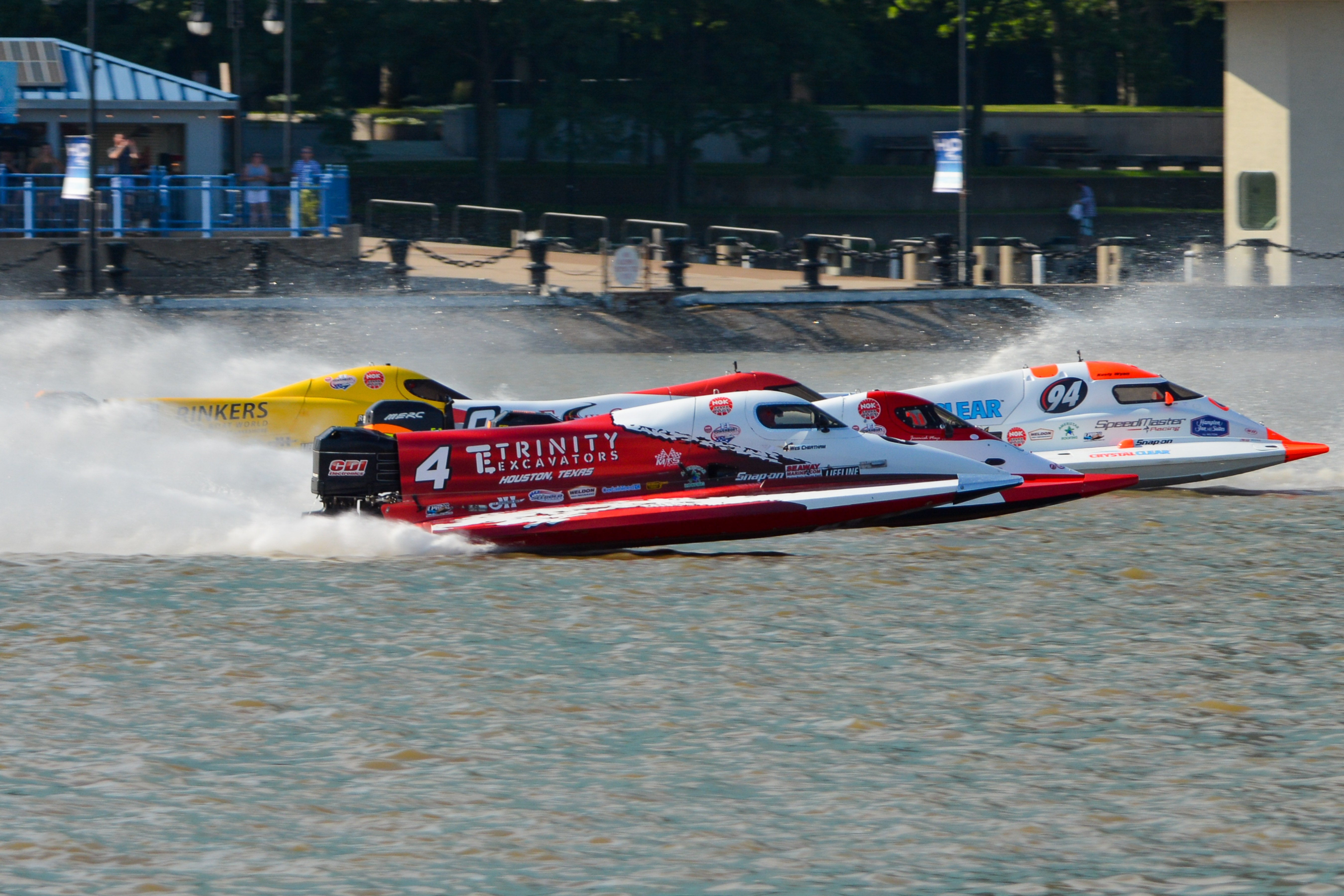 a powerboat racing