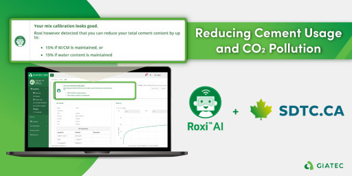 Giatec Roxi AI Reducing Cement Usage and CO2 Pollution