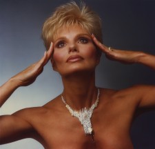 Loni Anderson's Erté "Sophistication" brooch/necklace, to auction May 21 