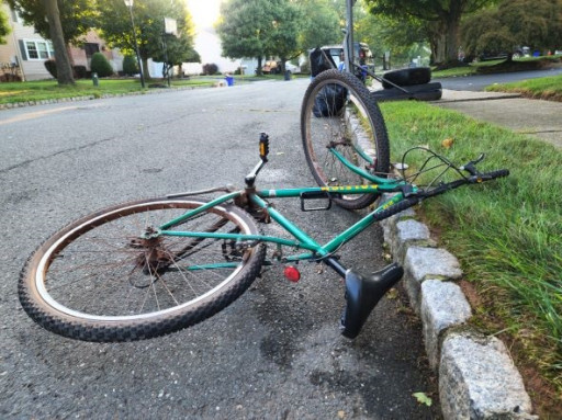 Bicycle after crash