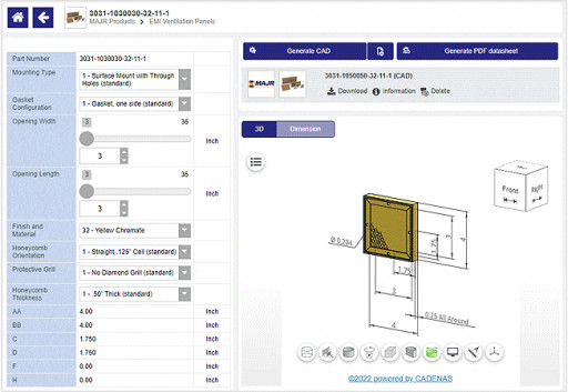 MAJR Products Releases Free CAD Tool for RFI and EMI Shielding Ventilation Panel Design