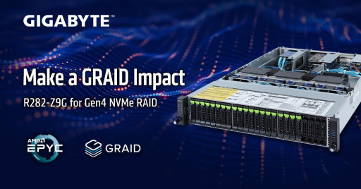 GIGABYTE Announces a Unique Server Solution to RAID Drawbacks With GRAID SupremeRAID™