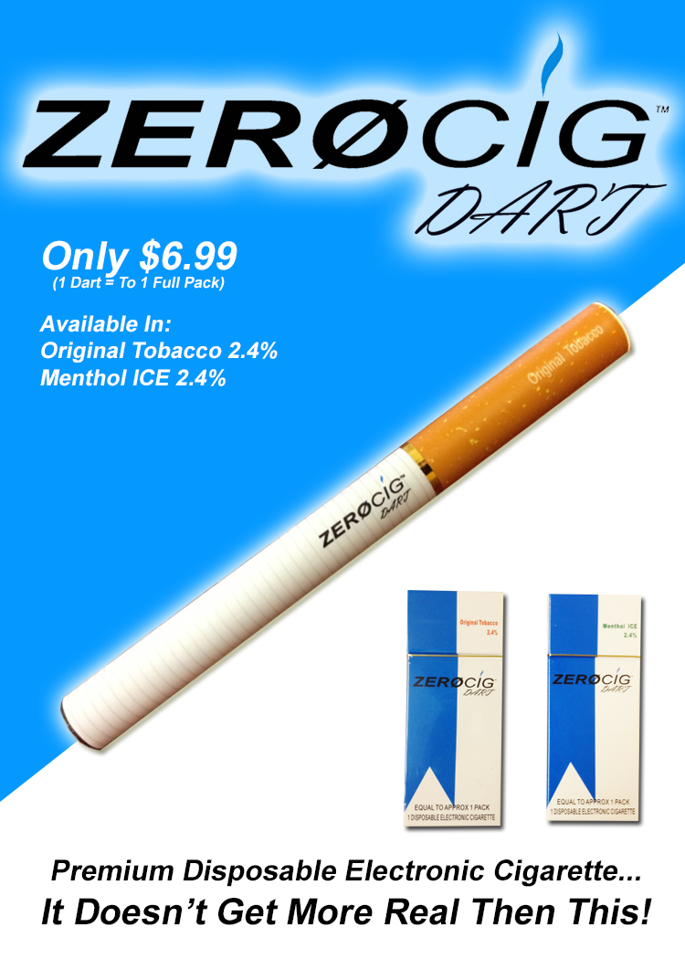 ZEROCIG Dart Premium Disposable E Cigarette Competes With NJOY King Newswire