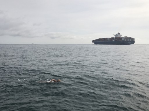 21-Year Old Female Marathon Swimmer Successfully Completes English Channel Open-Water Swim