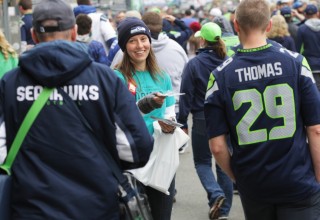 Volunteers from the Church of Scientology Seattle brought the truth about drugs to Seahawks fans