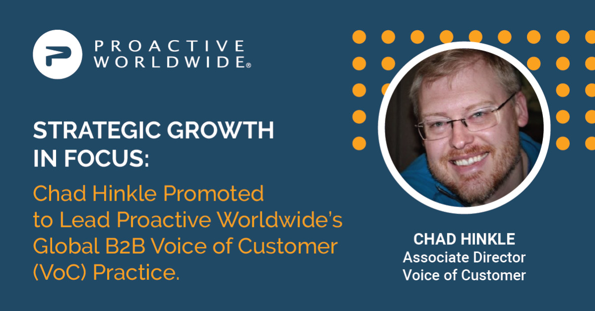 Proactive Worldwide Announces Chad Hinkle as New Associate Director of ...