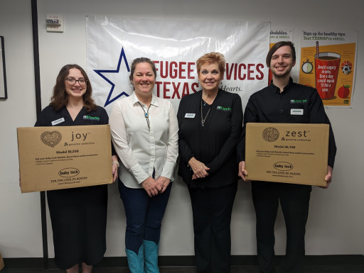 Refugee Services of Texas Receives Donation From B-Sew Inn