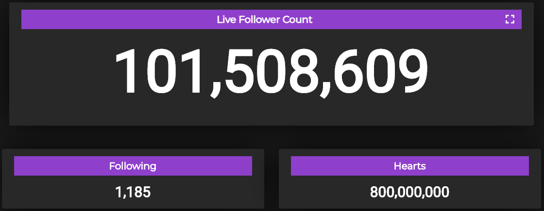 Live Follower Count