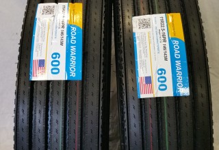 11R22.5 ROAD WARRIOR # 600 STEER TIRES