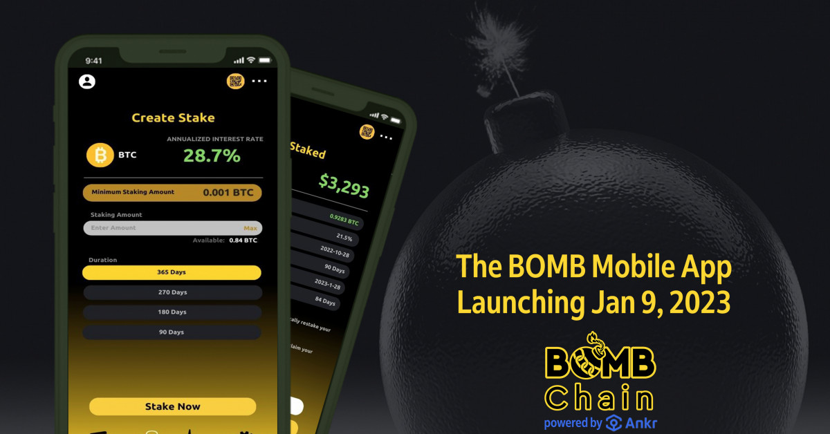 BOMB Money Announces Release Date for Their Mobile App and Blockchain
