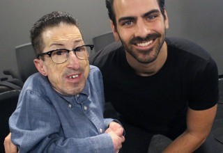 RespectAbility board member Steven James Tingus with Nyle DiMarco.