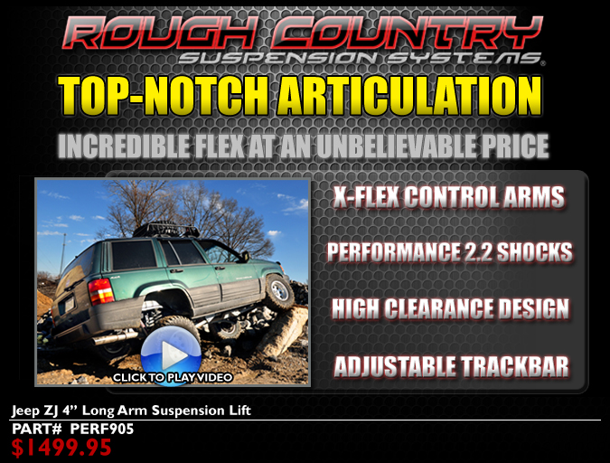 Extreme Flex Without The Extreme Price Rough Country Unveils 4" Jeep