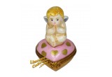 Cupid on a Pink Heart Limoges Box | LimogesCollector.com