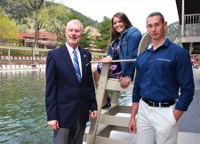 Glenwood Hot Springs 2017 Scholarship winners with President and CEO Kjell Mitchell