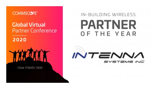 Intenna Systems Awarded the 2020 IBW Partner of the Year Award by CommScope