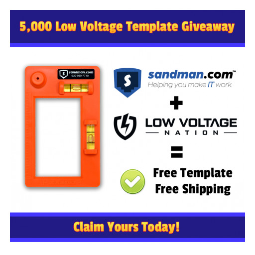Low Voltage Template Giveaway - sandman.com Partners with Low Voltage Nation