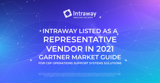 Intraway Listed as a Representative Vendor in 2021 Gartner Market Guide