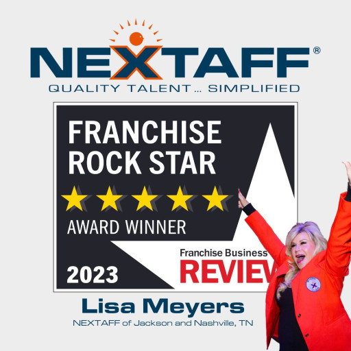 NEXTAFF's Lisa Meyers Recognized as a 2023 Franchise Rock Star by Franchise Business Review