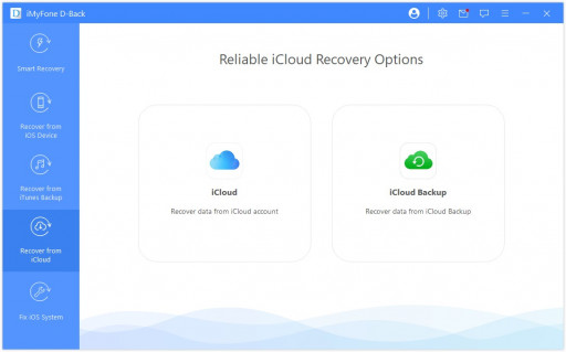 iMyFone D-Back iCloud data recovery