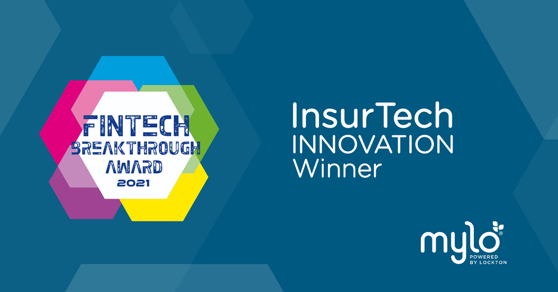 Mylo Wins InsurTech Innovation Award in 2021 FinTech Breakthrough