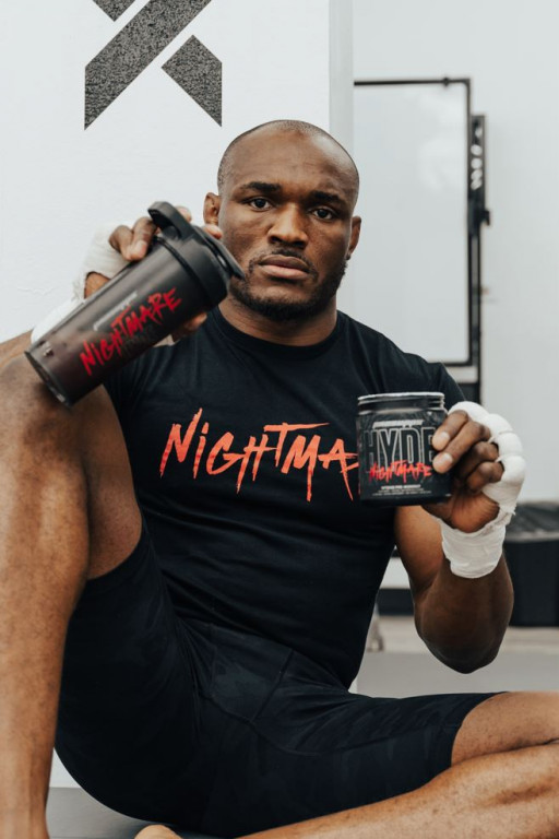 UFC Welterweight Champion Kamaru ‘Nigerian Nightmare’ Usman is Launching His Successful Pre-Workout Powder HYDE® Nightmare Into Walmart