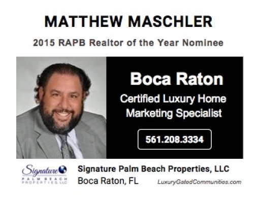 Internet Holdings Names Matthew H. Maschler Top Marketing REALTOR® for the Fourth Quarter 2015.