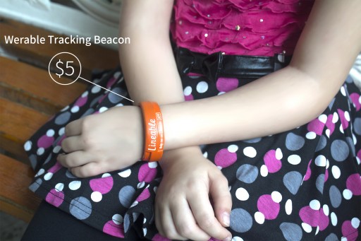 Lineable - A Safer World for Children: Wearable Tracking Beacon for $5
