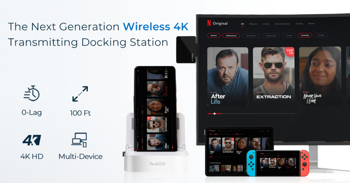 PeakDo Announces Launch of Zero Latency Wireless 4K Transmitter Hub for