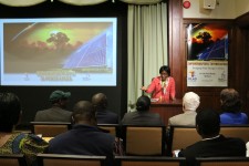 Ms. Binta Terrie, founder of Partnership League for Africa's Development (PLAD), spoke April 2, 2016, at the Church of Scientology National Affairs Office in Washington, D.C.