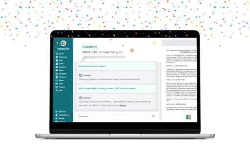 Leasecake Unveils AI-Enabled Lease Management With the Launch of Cakebot