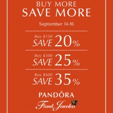 Freeport-Based Frank Jewelers Announce Pandora Buy More Save More Event