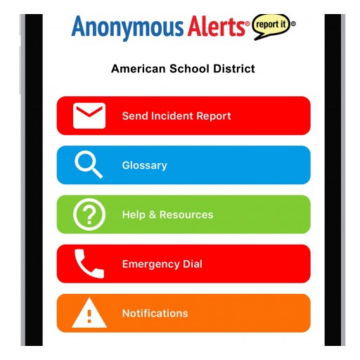 Anonymous Alerts® Anti-Bullying Mobile App Is Implemented by Over 32 Texas School Districts in Under 60 Days