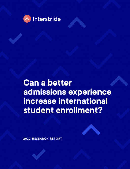 Interstride Research Shows International Students Want More Information and Support During the Admissions Process