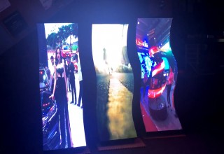 Curved Video Panels Get Attention with Unusual Shapes and Dimensional Displays