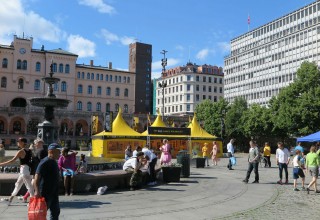 Volunteer Ministers tent in the heart of Oslo
