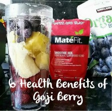 MateFit Super Goji Berry Blast is a superfood blend that is created to assist you with you health and wellness