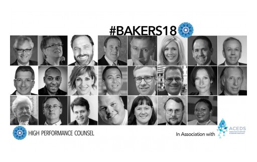 High Performance Counsel and ACEDS Unveil Exclusive #Bakers18 New Year Predictions for the Legal Industry
